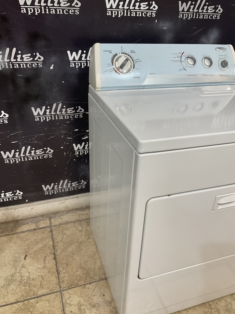 Whirlpool Used Electric Dryer 220volts (30 AMP) 29inches {3 prong} (White) 