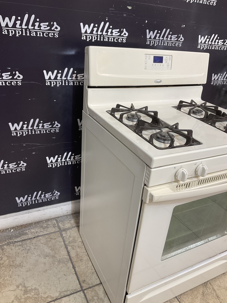 Whirlpool Used Natural Gas Stove 30inches (Bisque) 