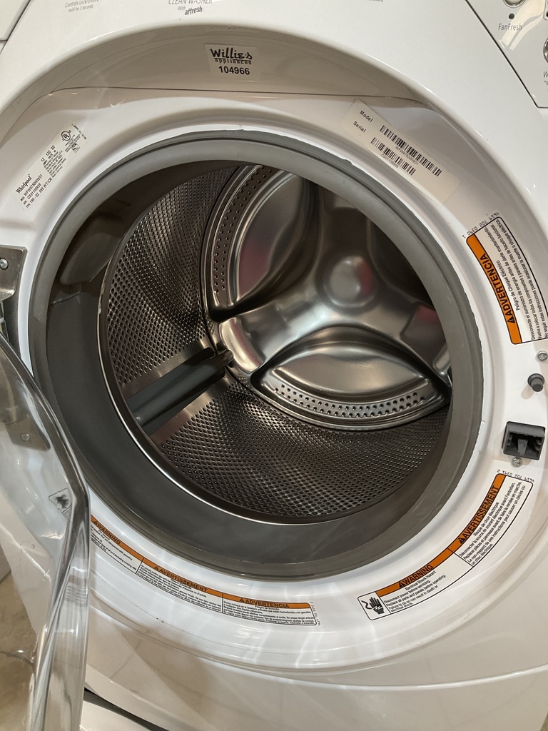 Whirlpool Used Washer Front-load 27inches (white) 