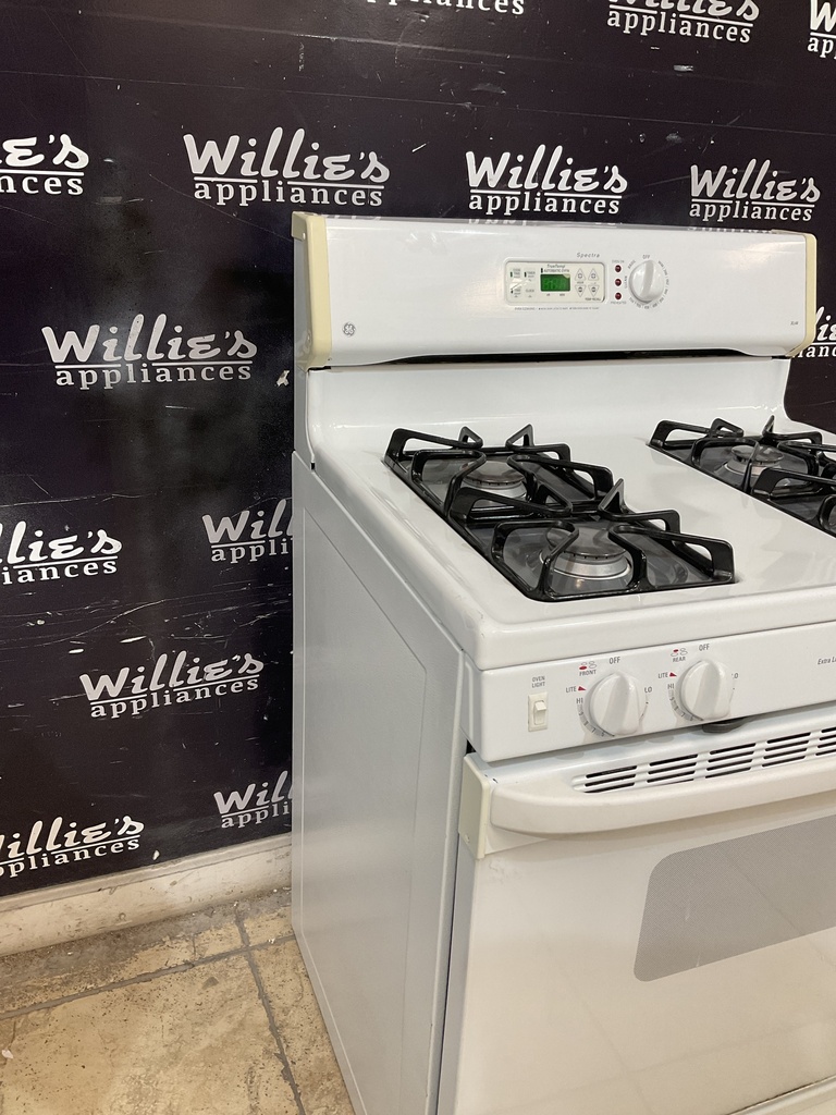 Ge Used Natural Gas Stove 30inches (White) 