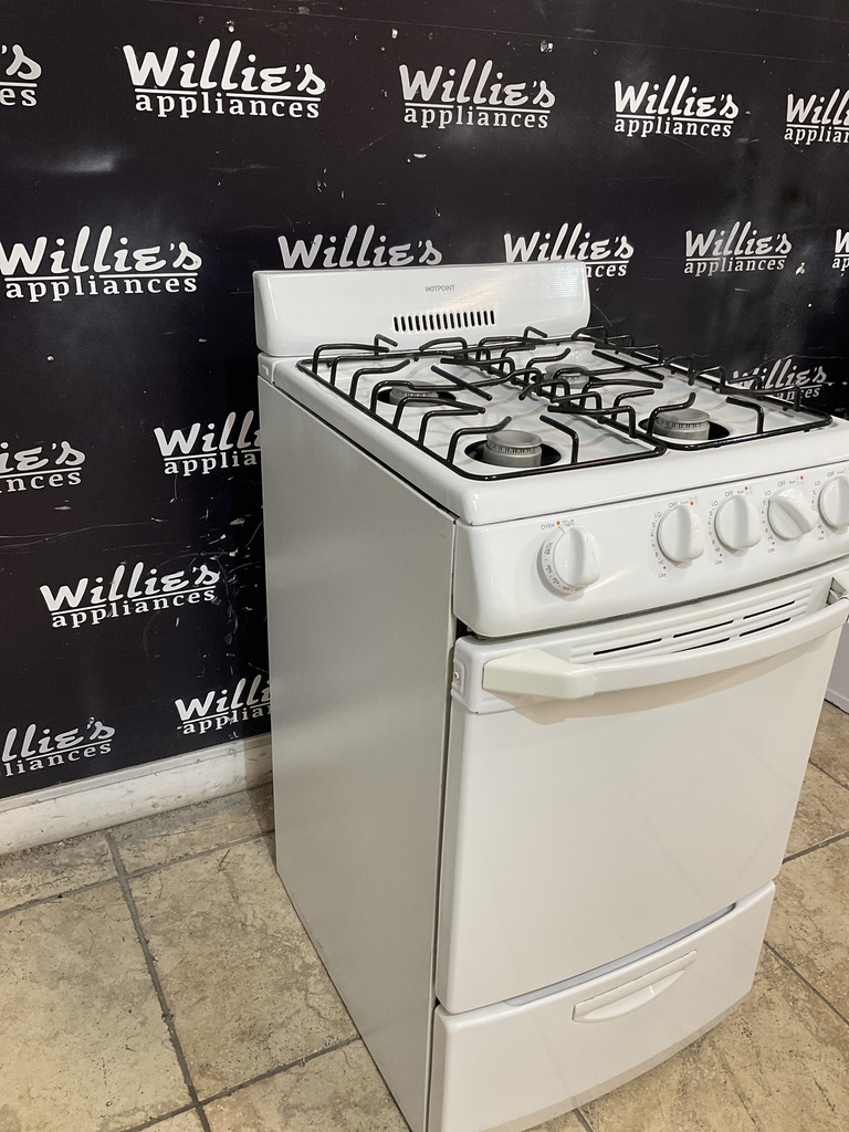 Hotpoint Used Natural Gas Stove 20inches (White) 