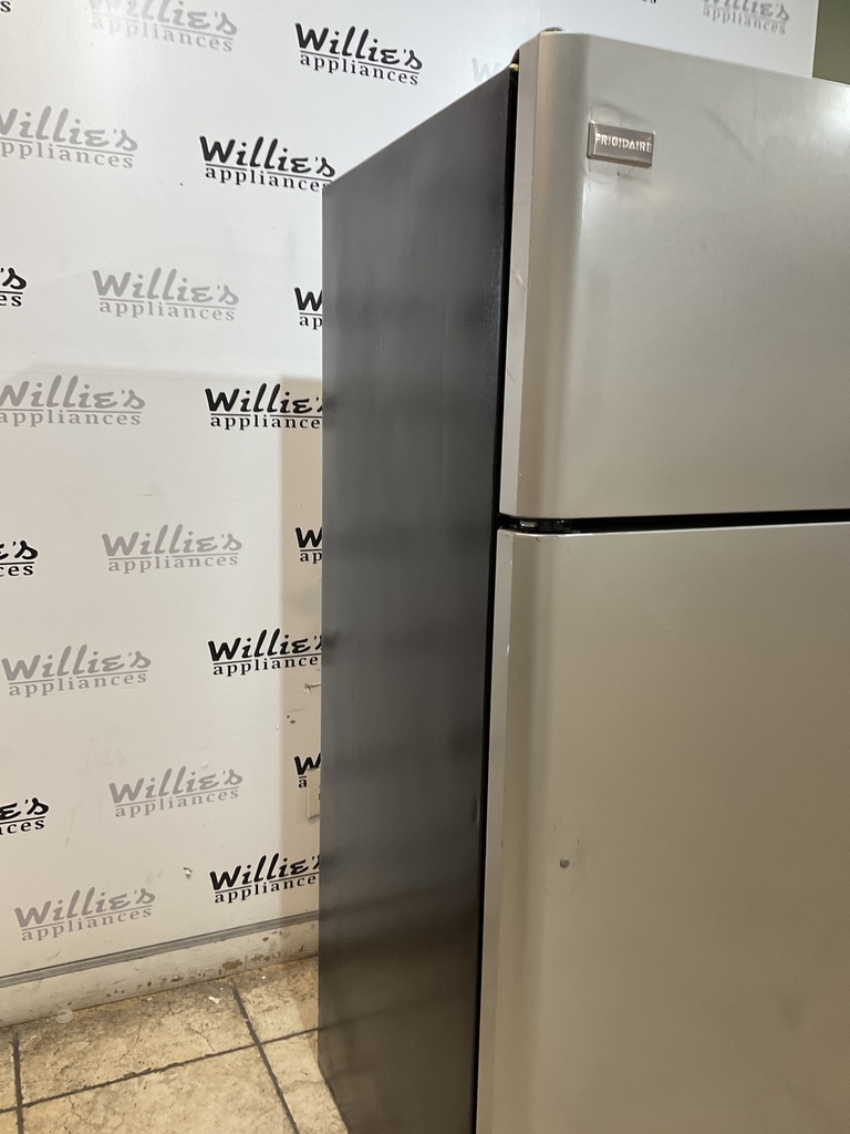 Frigidaire Used Refrigerator Top and Bottom 30x65 1/2” (Stainless Steel) 