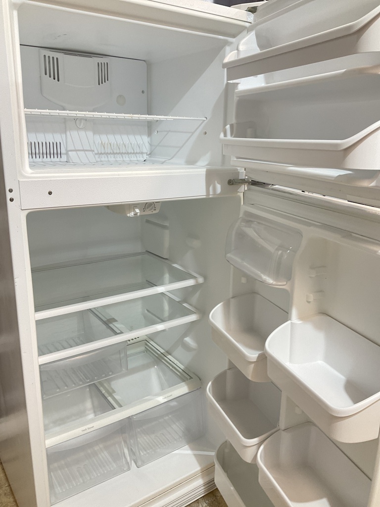 Frigidaire Used Refrigerator Top and Bottom 30x66 1/2” (white)