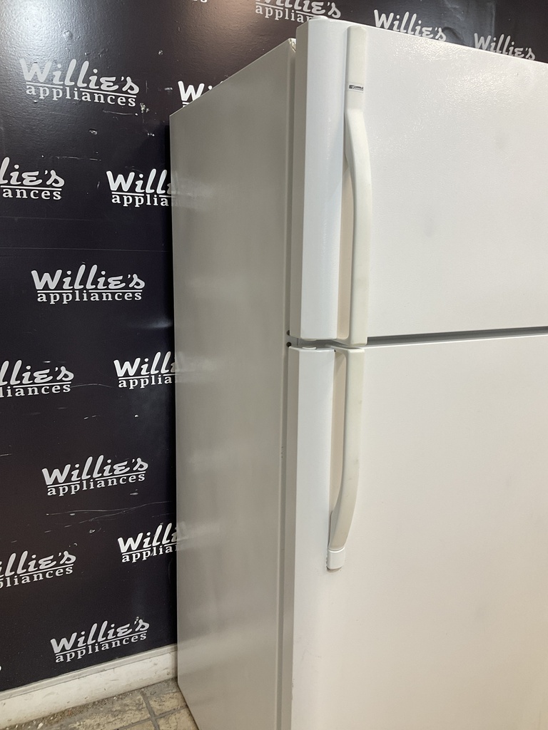 Frigidaire Used Refrigerator Top and Bottom 30x66 1/2” (white)
