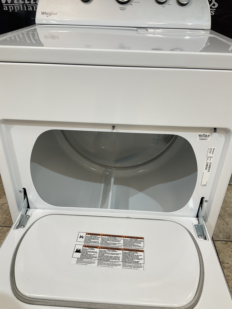 Whirlpool Used Electric Dryer 220volts (30 AMP) 29inches {3 prong} (White) 