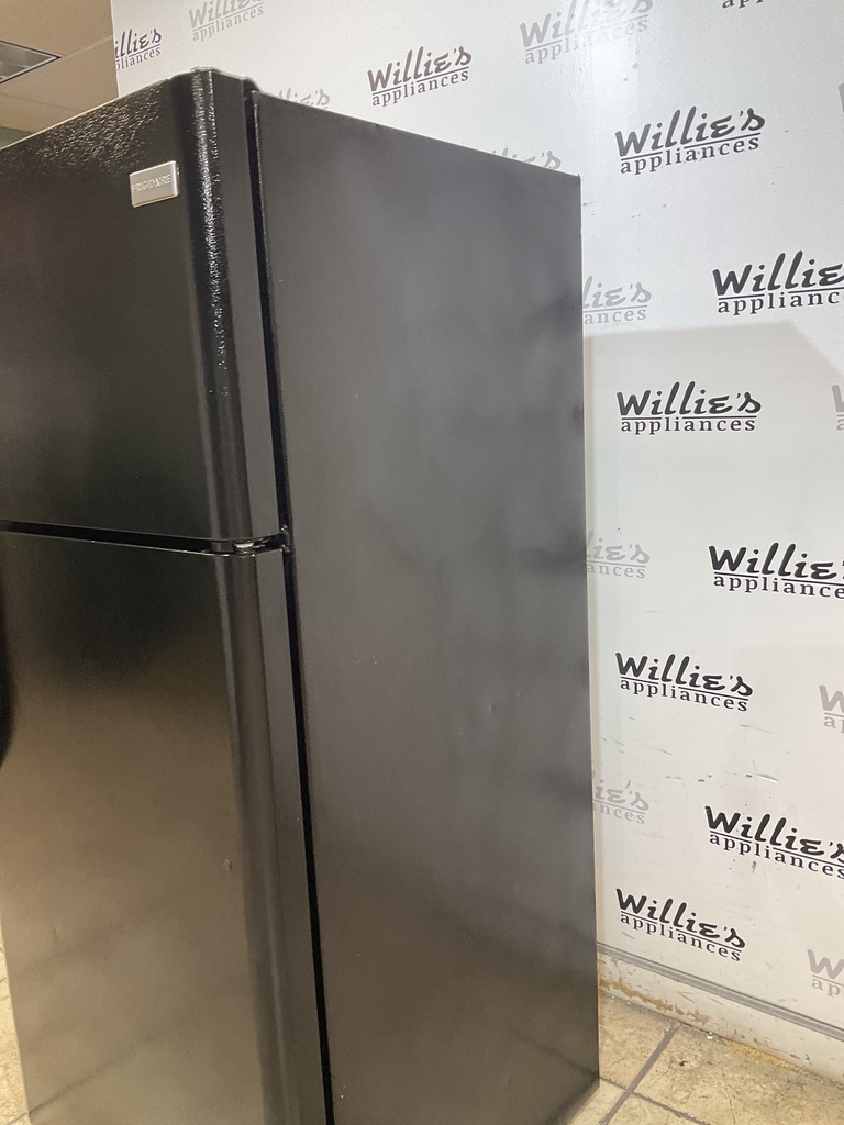 Frigidaire Used Refrigerator Top and Bottom 30x65 1/2 (Black) 
