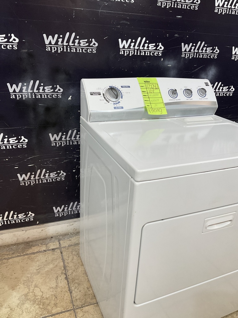 Kenmore Used Electric Dryer 220volts (30 AMP) 29inches {4 prong} (White) 