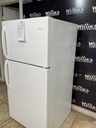 Frigidaire Used Refrigerator Top and Bottom 28x59 1/2” (White) 