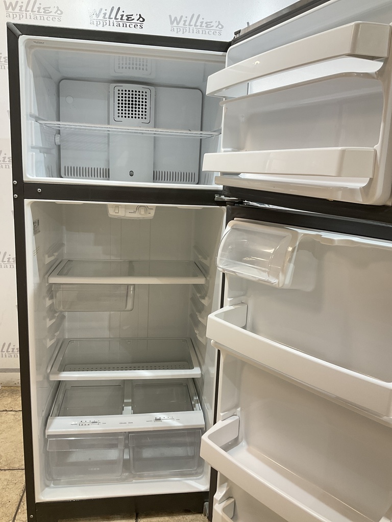 Ge Used Refrigerator Top and Bottom 28x66 1/2” (Stainless Steel) 