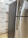 Ge Used Refrigerator Top and Bottom 28x66 1/2” (Stainless Steel) 