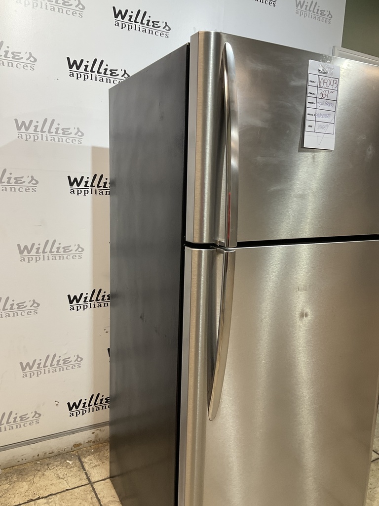 Frigidaire Used Refrigerator Top and Bottom 30x66 1/2” (Stainless Steel) 