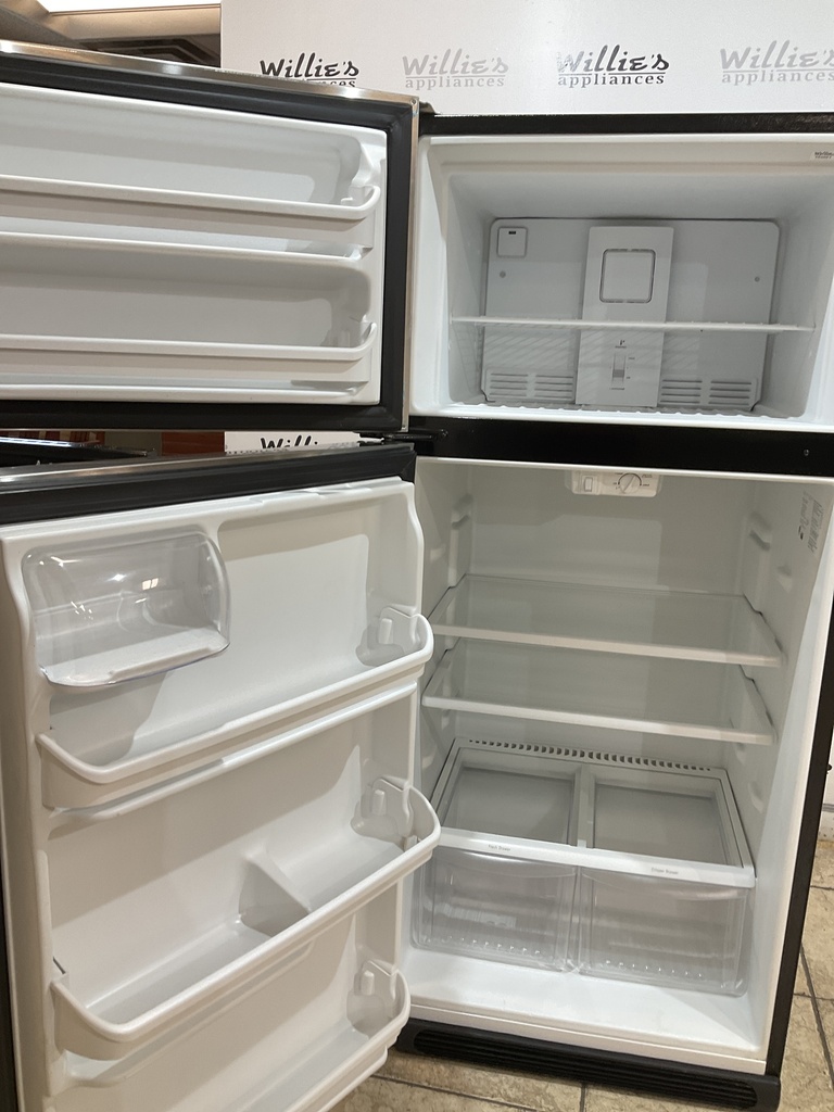 Frigidaire Used Refrigerator Top and Bottom 30x65 1/2” (Stainless Steel) 