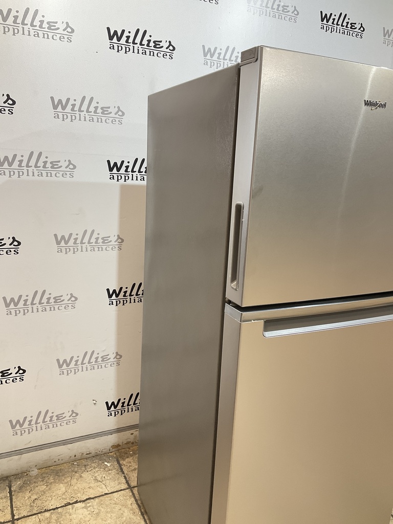 Whirlpool Used Refrigerator Top and Bottom 24 1/2” x 61 (Stainless Steel) 