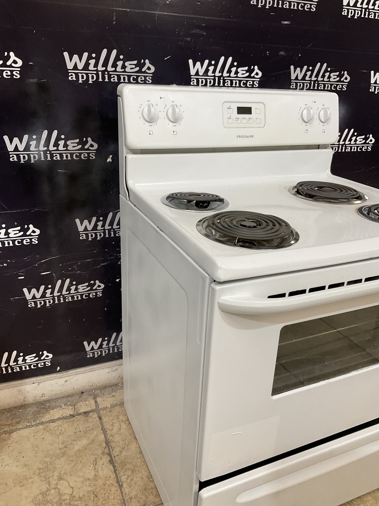 Frigidaire Used Electric Stove 220volts (40/50 AMP) 30inches {no cord} (white) 