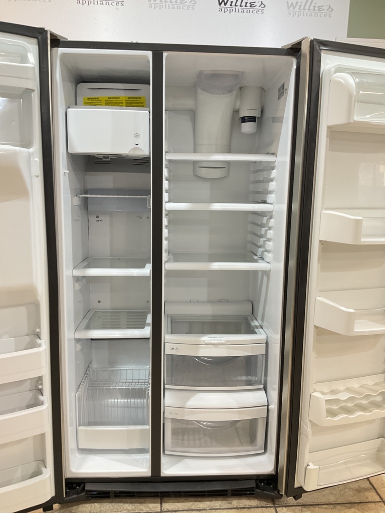 Ge Used Refrigerator Side by Side Counter Depth 36x69 1/2” (Stainless Steel) 