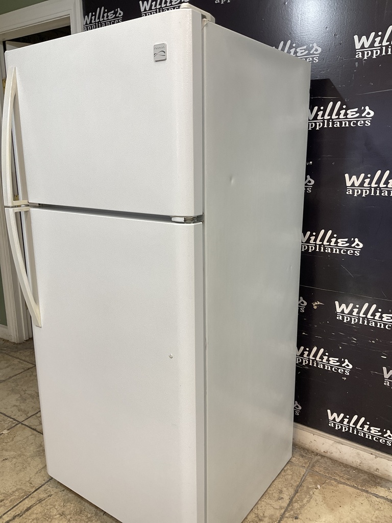 Kenmore Used Refrigerator Top and Bottom 30x66 (White) 