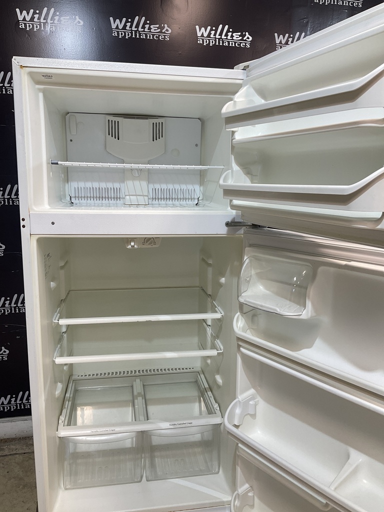 Kenmore Used Refrigerator Top and Bottom 30x66 (White) 
