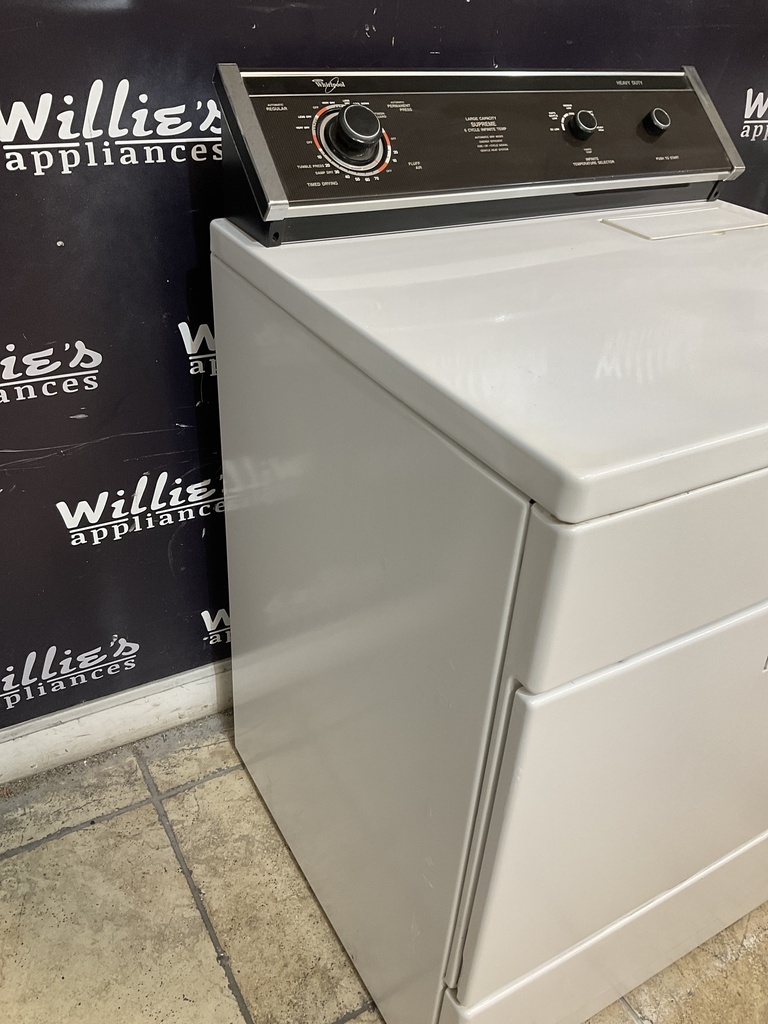 Whirlpool Used Electric Dryer 220volts (30 AMP) 29inches {3 prong} (White) 