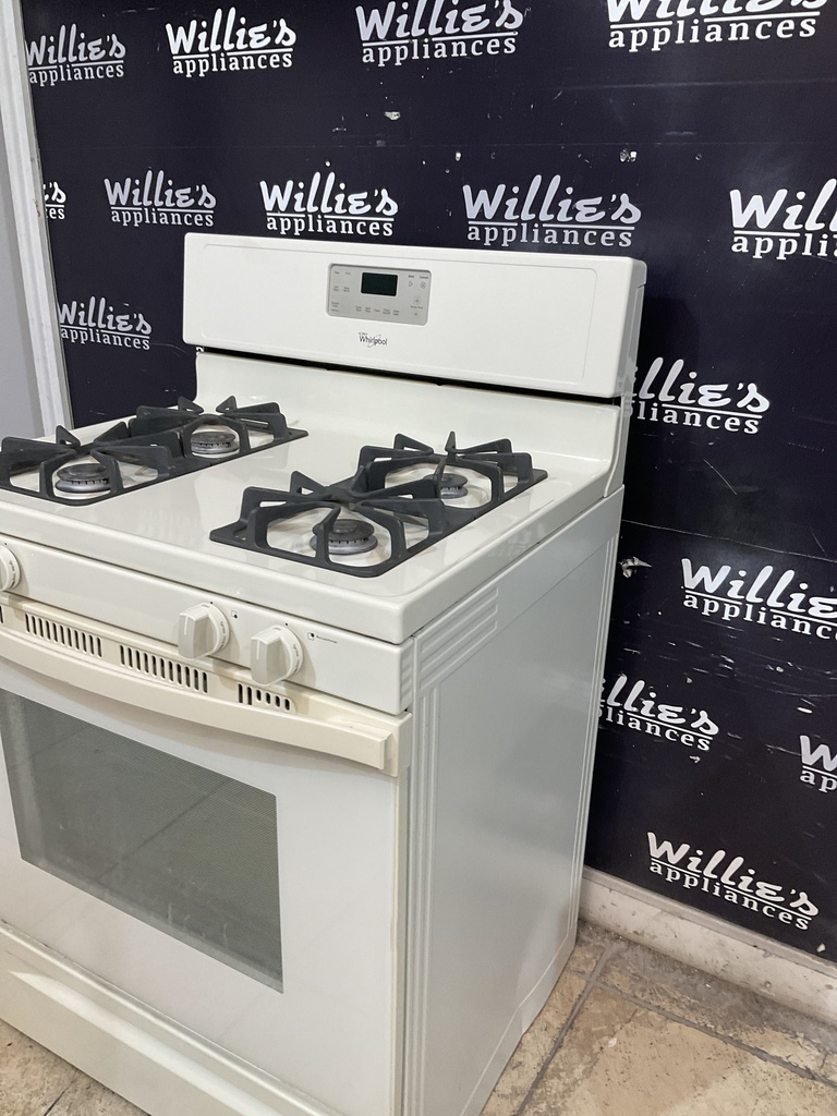 Whirlpool Used Natural Gas Stove 30inches (Bisque) 