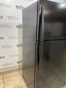 Whirlpool Used Refrigerator Top and Bottom 33x66 (black) 
