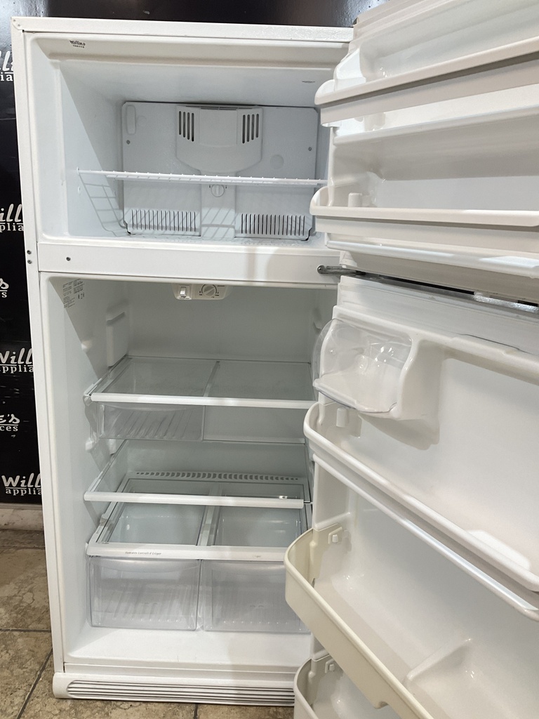 Frigidaire Used Refrigerator Top and Bottom 30x65 1/2” (White) 