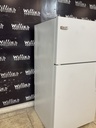 Frigidaire Used Refrigerator Top and Bottom 28x59 1/2” (White) 
