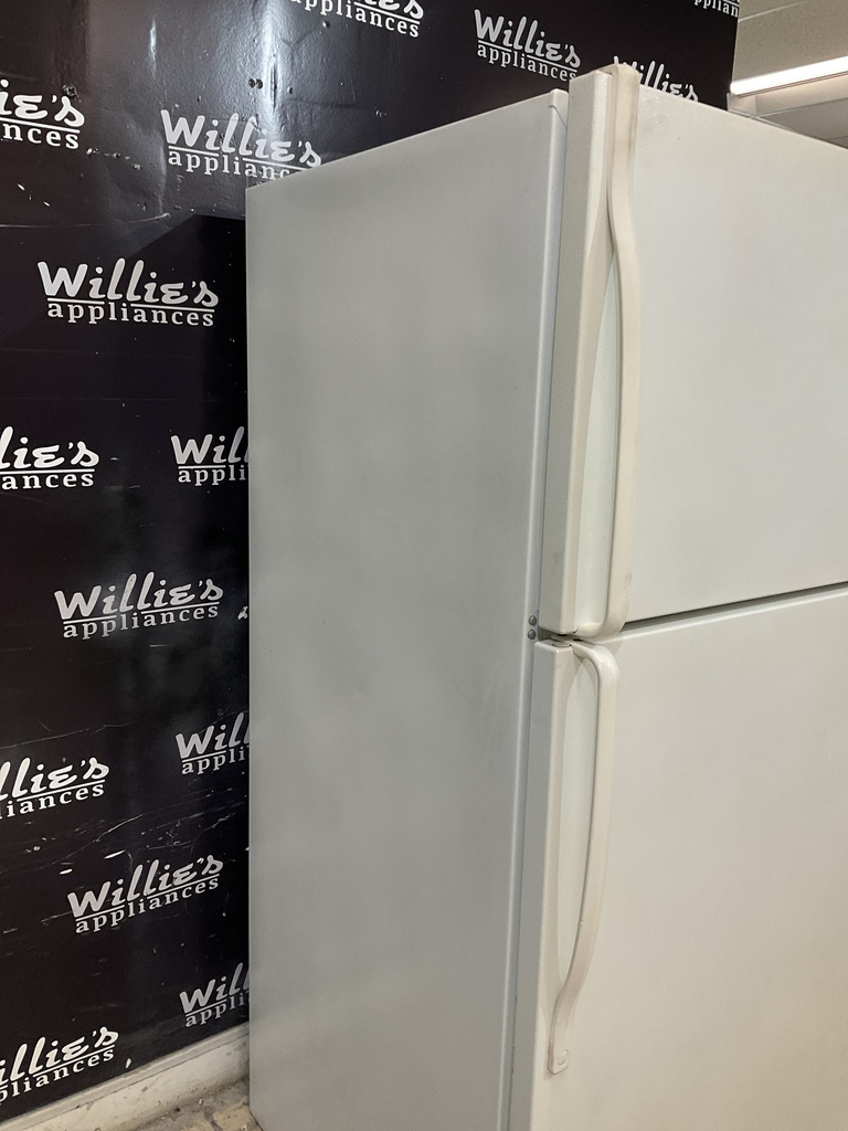 Whirlpool Used Refrigerator Top and Bottom 30x66 (White) 
