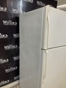 Whirlpool Used Refrigerator Top and Bottom 30x66 (White) 