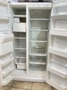 Whirlpool Used Refrigerator Side by Side 36x69 1/2” (white) 