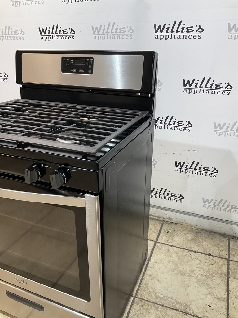 Whirlpool Used Natural Gas Stove 30inches (stainless steel) 