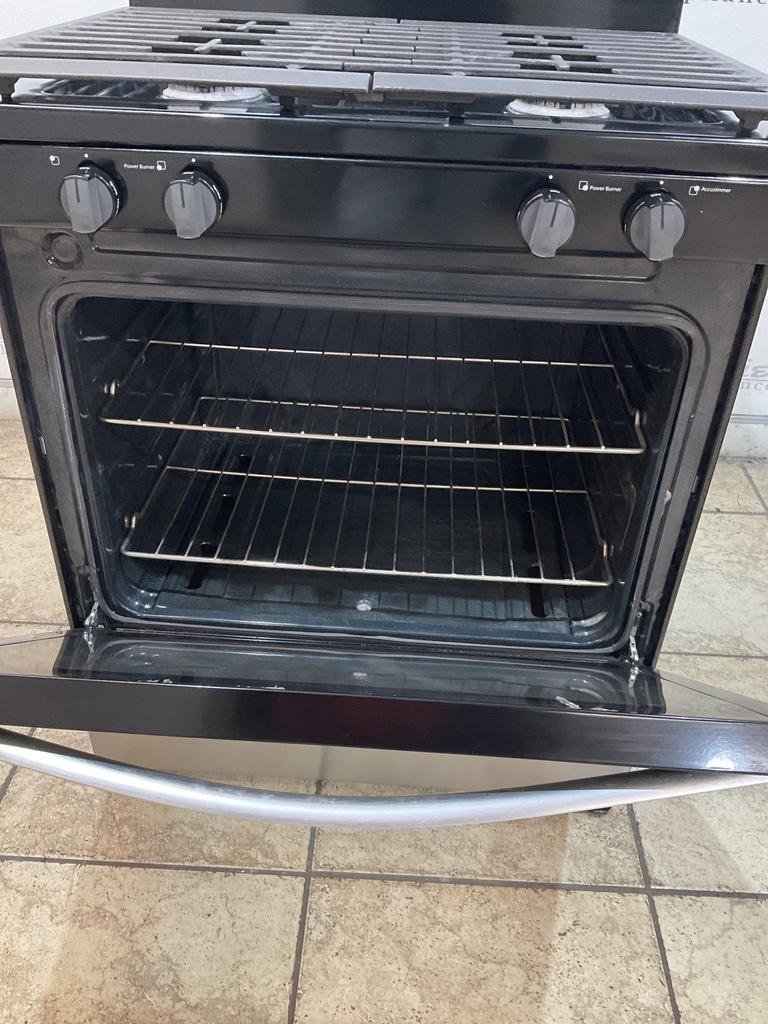 Whirlpool Used Natural Gas Stove 30inches (stainless steel) 