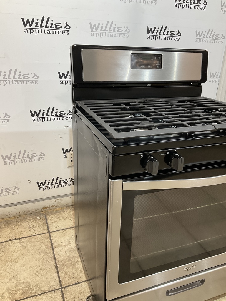 Whirlpool Used Natural Gas Stove 30inches (stainless steel) 