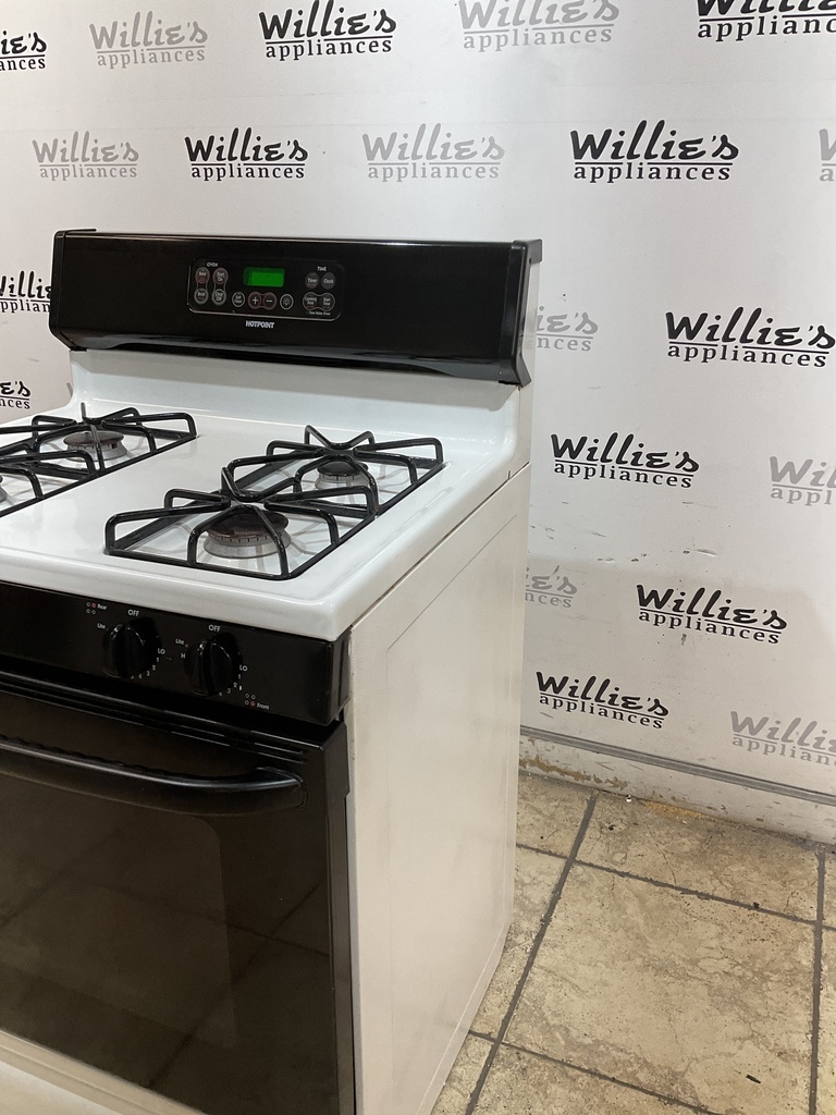 Hotpoint Used Natural Gas Stove 30inches (white/black) 