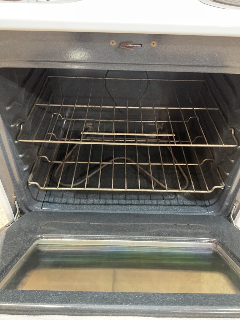 Frigidaire Used Electric Stove 220volts (40/50 AMP) 30inches {no cord} (White/black) 