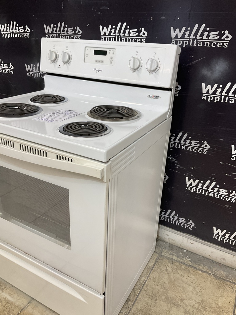 Frigidaire Used Electric Stove 220volts (40/50 AMP) 30inches {3 prong} (White) 