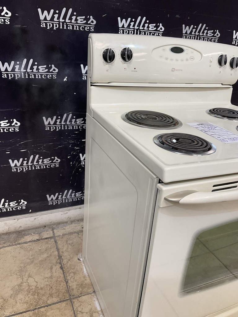 Maytag Used Electric Stove 220volts (40/50 AMP) 30inches {no cord} (Bisque) 