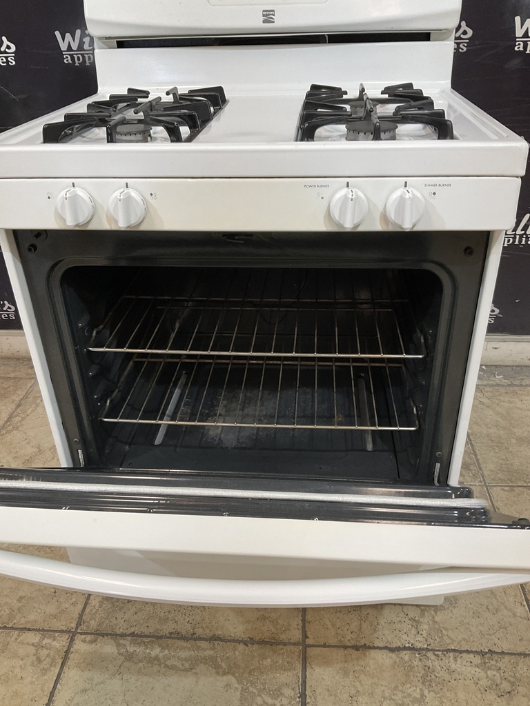 Kenmore Used Natural Gas Stove 30inches (white) 