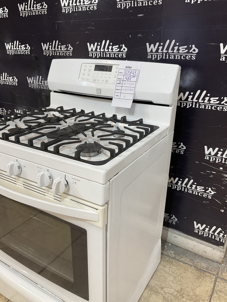 Kenmore Used Natural Gas Stove 30inches (White)