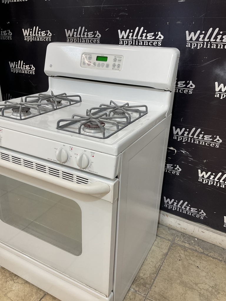 Ge Used Natural Gas Stove 30inches (White) 