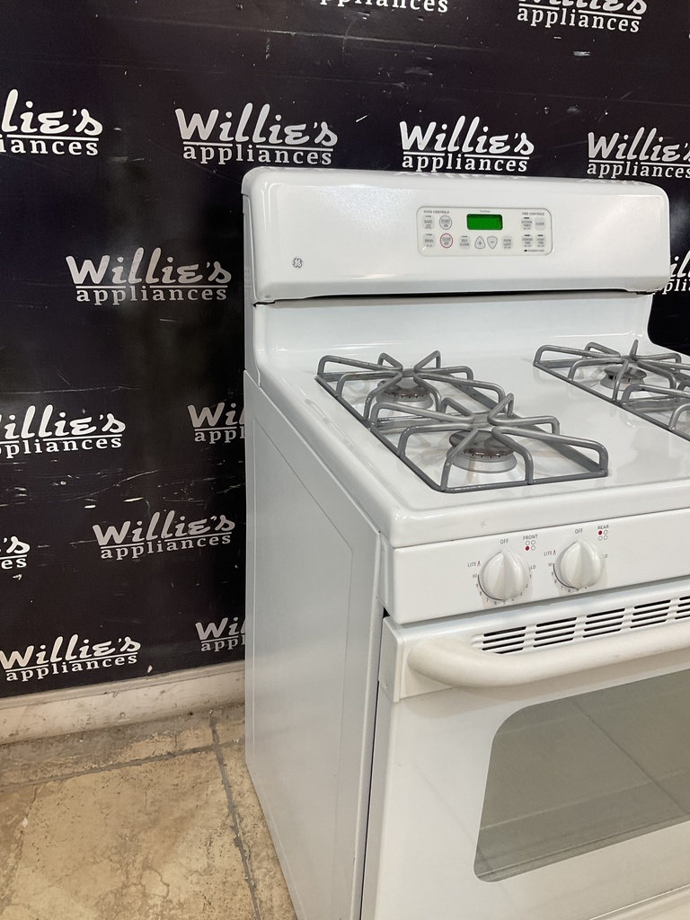 Ge Used Natural Gas Stove 30inches (White) 