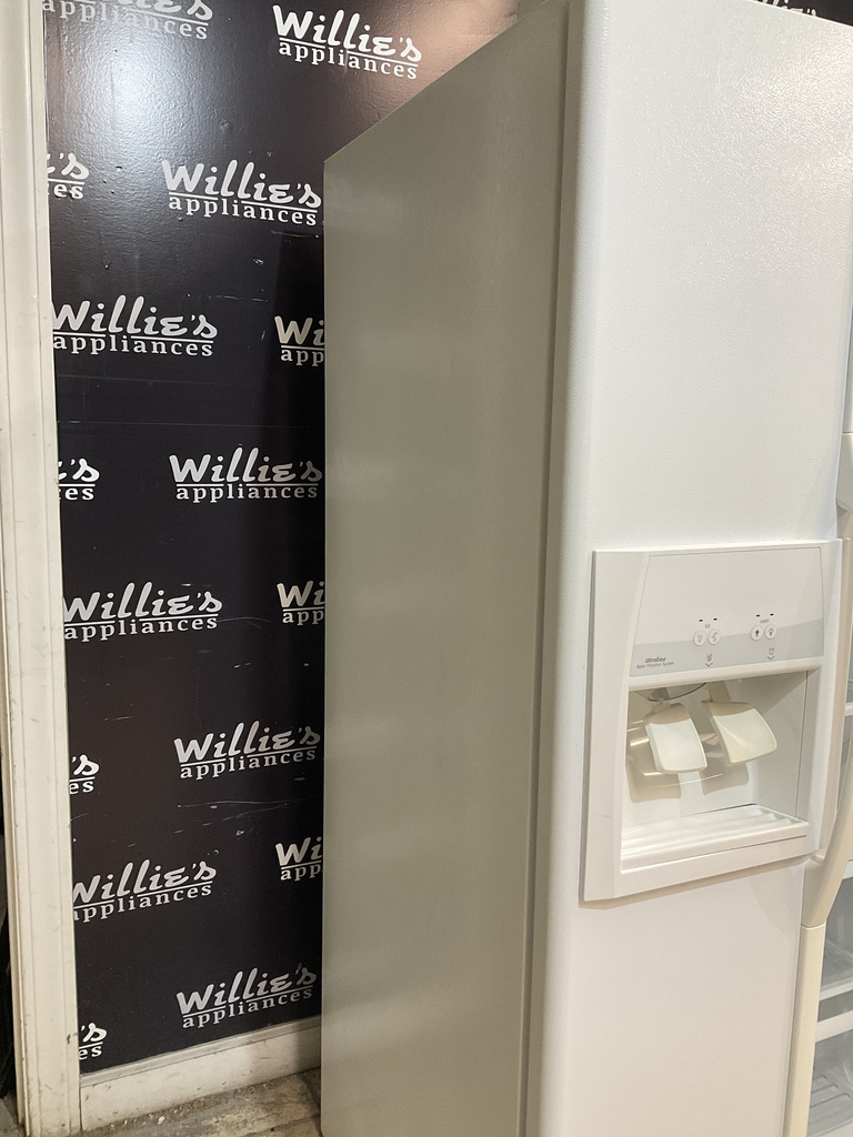 Whirlpool Used Refrigerator Side by Side 36x69 1/2” (White) 