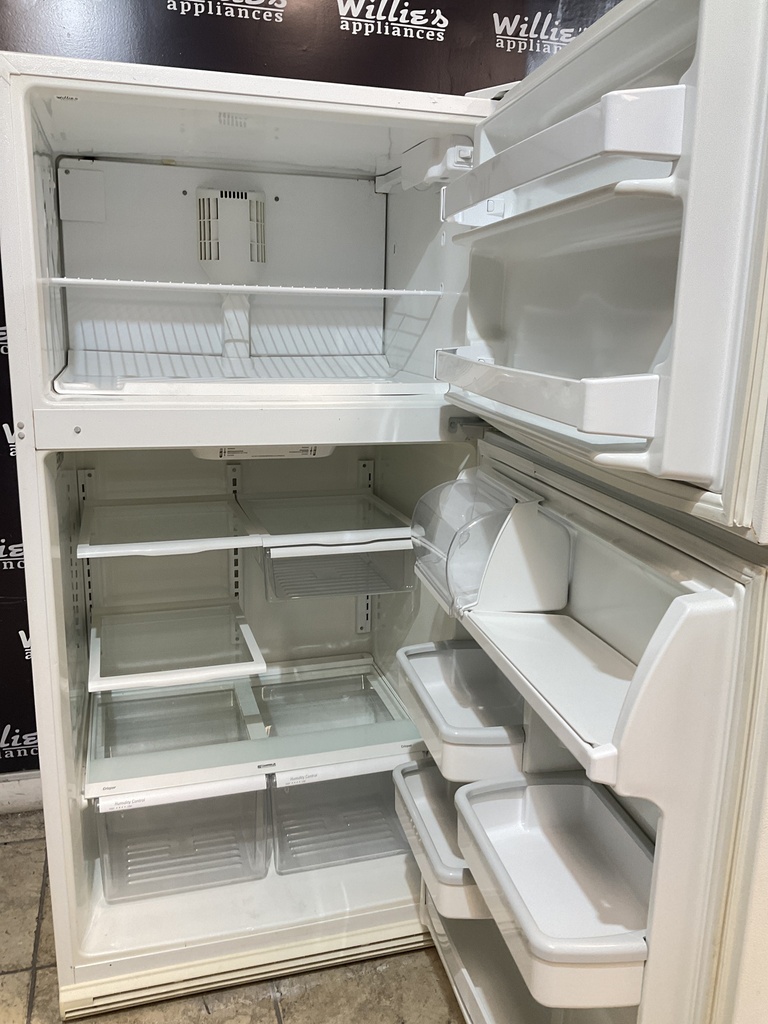 Kenmore Used Refrigerator Top and Bottom 33x66 (White) 