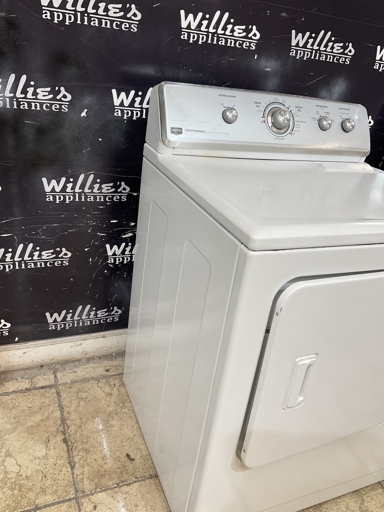 Maytag Used Electric Dryer 220volts (30 AMP) 29inches {4 prong} (White) 