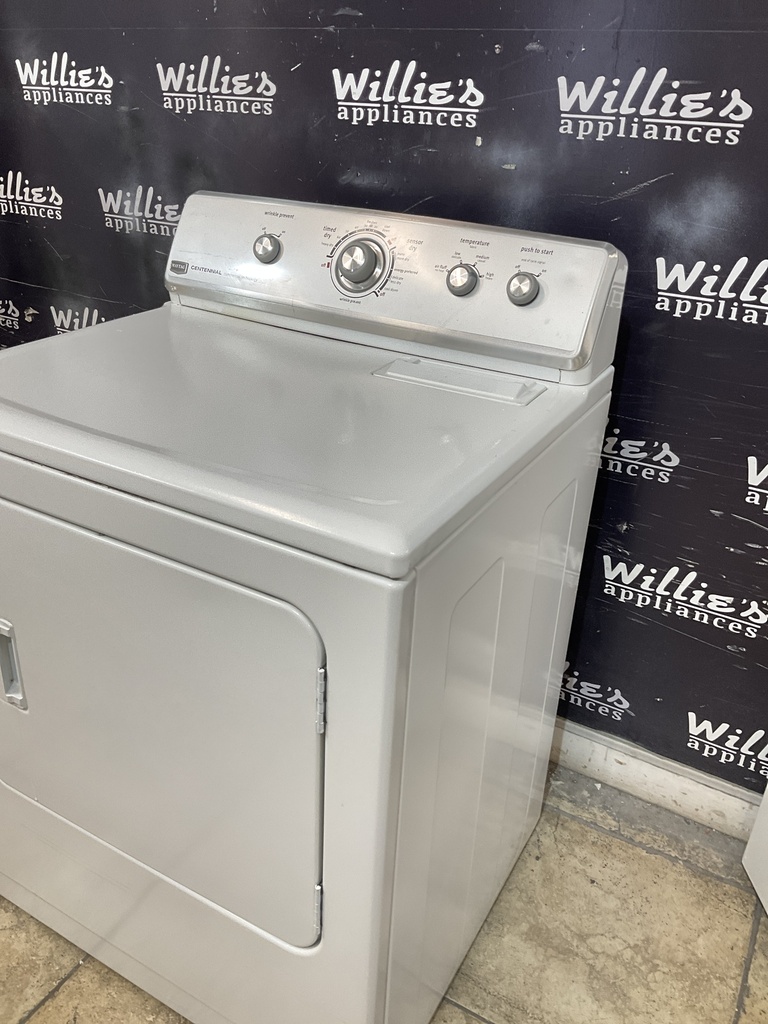 Maytag Used Electric Dryer 220volts (30 AMP) 29inches {4 prong} (White) 