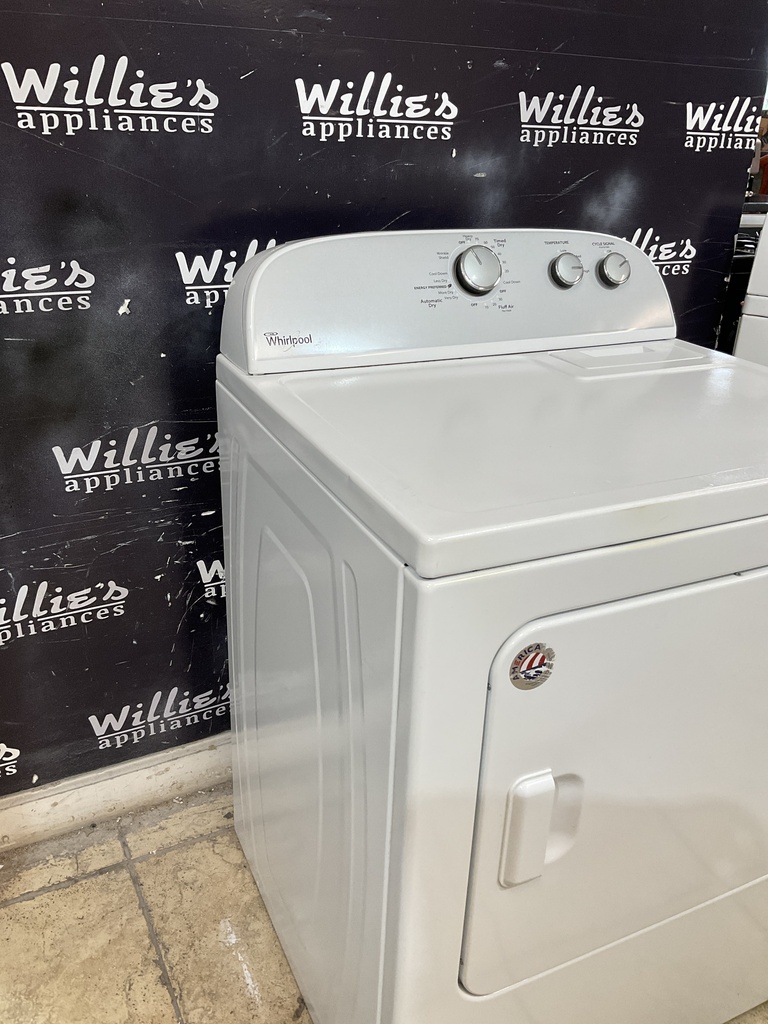 Whirlpool Used Electric Dryer 220volts (30 AMP) 29inches {3 prong} (White) 