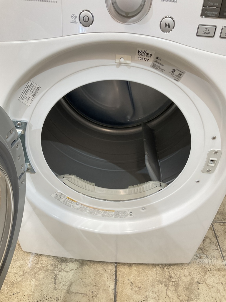 Lg Used Electric Dryer 220volts (30 AMP) 27inches {3 prong} (White) 