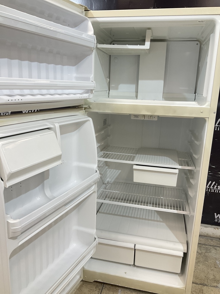 Hotpoint Used Refrigerator Top and Bottom 28x64 1/2” (bisque) 