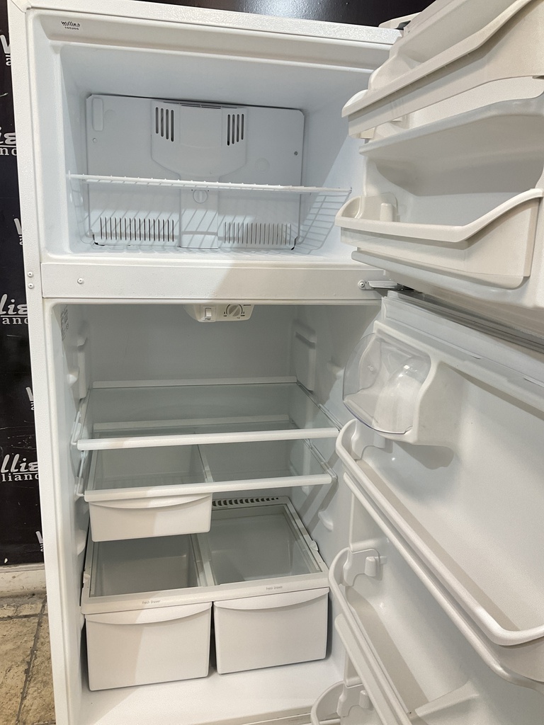 White Westinghouse Used Refrigerator Top and Bottom 30x66 (White) 