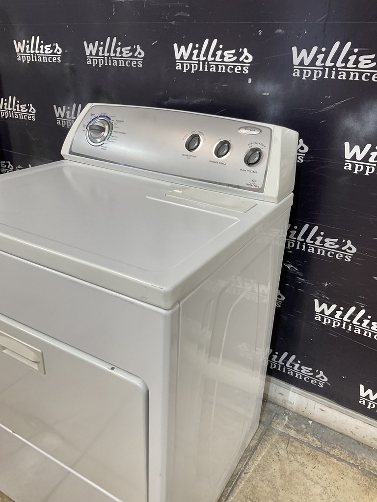Whirlpool Used Electric Dryer 220volts (30 AMP) 29inches {3 prong} (White) 