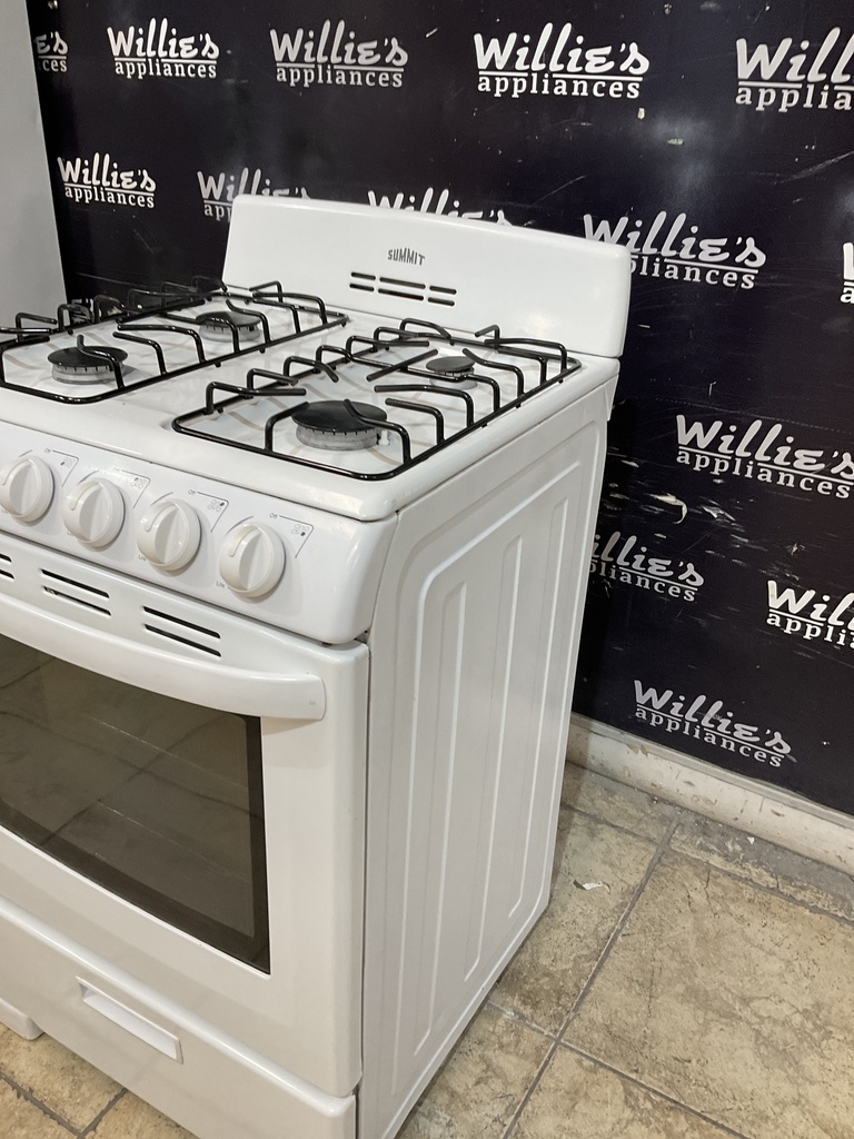 Summit Used Natural Gas Stove 24inches (White) 